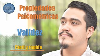 Propiedades psicométricas Validez [upl. by Tedda]