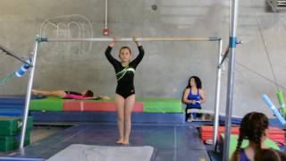 Level 1 gymnastics bar routine [upl. by Mildrid]