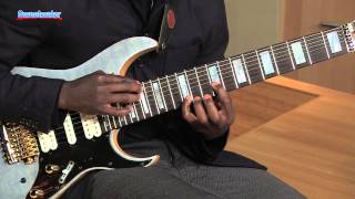 Ibanez TAM100 Tosin Abasi Signature 8string Guitar Demo  Sweetwater Sound [upl. by Anilocin]