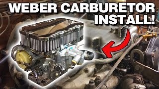 Weber Carburetor Install  Mazda B2000 [upl. by Harty]