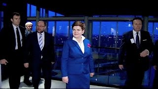 Szydlo will in Straßburg Bedenken zerstreuen [upl. by Enyale958]