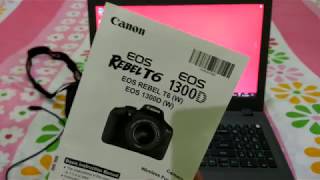 How to connect Canon EOS 1300D to Laptop [upl. by Azzil]