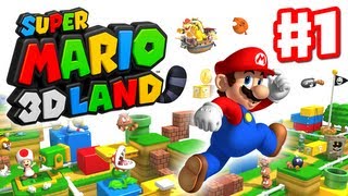 Super Mario 3D Land  Walkthrough Part 1  World 1 Nintendo 3DS Gameplay [upl. by Placido784]