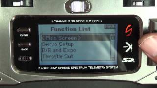 3GX Version 3 Typical Transmitter Setup using a DX8 or DX7S and DSMX Receiver [upl. by Eramal771]