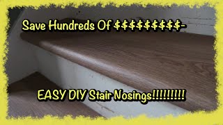 Making Stair Nosings from Vinyl Plank Flooring [upl. by Peper789]