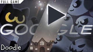 Halloween 2016 Magic Cat Academy  Google Doodle  Full Game [upl. by Merrily595]