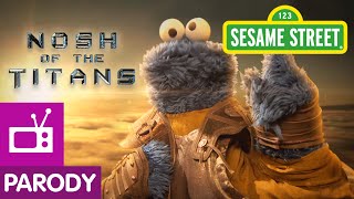 Sesame Street Nosh of the Titans Clash of the Titans Parody [upl. by Selway]