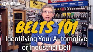 V Belt Sizes amp Types  Identifying Your Auto or Industrial Belt [upl. by Gerhan]