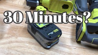 How Long Do Ryobi Batteries Take To Charge [upl. by Nosa]