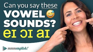 Pronunciation Practice 👄 Difficult Vowel Sounds DIPHTHONGS [upl. by Aynotal]