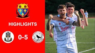 Caerleon 05 Cwmbrân Town  Gwent FA Senior cup  Quarter final highlights [upl. by Lenahc]