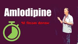 Amlodipine 90 Second Review  25 mg 5 mg 10 mg Uses Dosage and Side Effects [upl. by Giuliana]