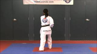 Poomsae  1 Back View [upl. by Nhtanhoj940]