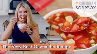 Chunky Gazpacho Recipe [upl. by Eelyab]