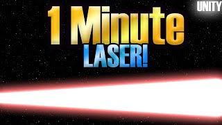 Create a 2D laser in 60 seconds UNITY [upl. by Eive]