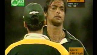 Shoaib Akhtar Greatest over  Epic Tony Grieg commentary [upl. by Harmonia]