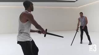 Sword Fight Choreography  Medieval Broadsword SPACT [upl. by Lewie828]