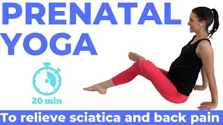 Prenatal Yoga For Sciatica And Back Pain [upl. by Virginia]