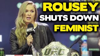 Ronda Rousey Shuts Down Feminist [upl. by Iveel]