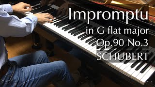 Schubert  Impromptu in G flat major Op 90 No 3  pianomaedful [upl. by Aicilif]