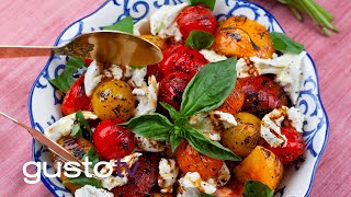 grilled caprese salad  bonacinis italy [upl. by Mihsah]