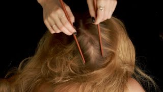 ASMR  SCALP INSPECTION w treatment TINGLY FRIDAY [upl. by Oinotnanauj]