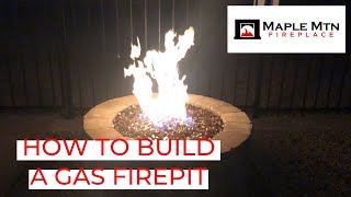 How To Build A Gas Firepit [upl. by Ydnir604]