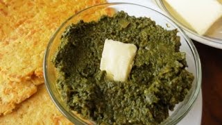 How to make SaagSarson styled Kale Ka Saag  Poonams Kitchen [upl. by Alekat]