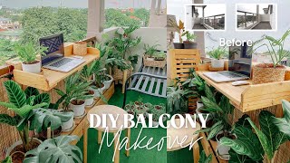 Small Balcony DIY Makeover  Simple amp Functional  Manila Condo [upl. by Neema]