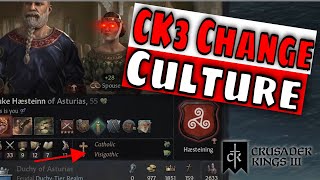 Crusader Kings 3 How to Change Culture  CK3 Culture Guide [upl. by Burhans]