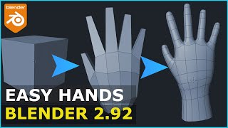 Tutorial EASY Hands In Blender  Beginners [upl. by Zwick402]