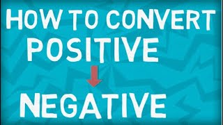 How to convert a Positive to Negative Sentence  Transformation  Rules  Examples  Exercise [upl. by Orimlede150]