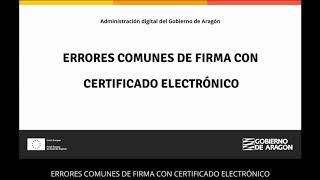 Ciudadanos errores comunes al firmar con certificado electrónico [upl. by Helban]