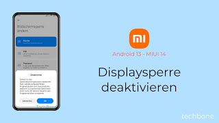 Displaysperre deaktivieren  Xiaomi Android 13  MIUI 14 [upl. by Annawt]