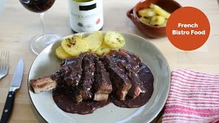 Ribeye Steak With Red Wine Sauce  French Bistro Recipes [upl. by Husain597]