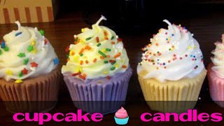 diy cupcake candles  candle wax cupcakes [upl. by Leopoldeen]