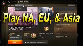 How to Load Different Regions and Wargaming Games  World of Tanks  World of Warships [upl. by Enoval781]