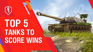 WoT Blitz Top 5 Tier X Tanks for Winning [upl. by Riordan]