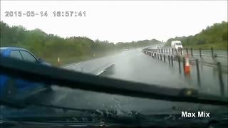 Real life Accidents due to Aquaplaning [upl. by Learrsi]