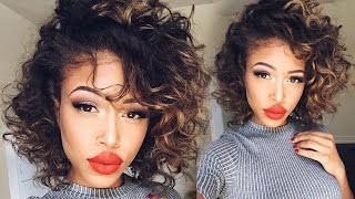 Overnight HEATLESS Curls  Short Hair [upl. by Kobi]