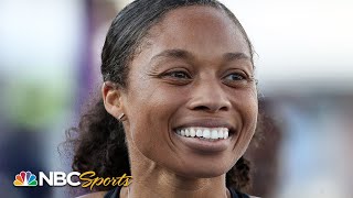 Allyson Felix dominates at 150m for Inspiration Games victory  NBC Sports [upl. by Amye]