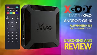 Xgody X96Q Android 10 Under 40  Unboxing and Review [upl. by Wernick824]